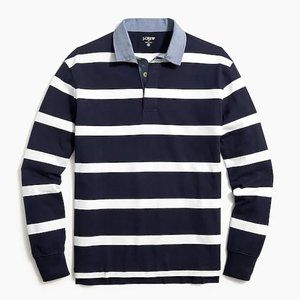 JCrew Large Mens Rugby striped shirt polo